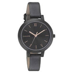 Sonata Analog Round Black Dial Black Leather Strap Watch For Women-NN8141NL02 - Bharat Time Style