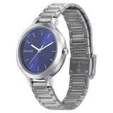 Sonata Analog Round Blue Dial Silver Stainless Steel Strap Watch For Women-NL8141SM05 - Bharat Time Style