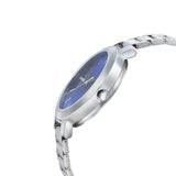 Sonata Analog Round Blue Dial Silver Stainless Steel Strap Watch For Women-NL8141SM05 - Bharat Time Style