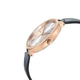 Sonata Analog Round Silver Dial Black Leather Strap Watch For Women-8159WL01 - Bharat Time Style