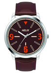 Helix Analog Brown Dial Men's Watch-TW039HG00