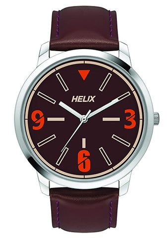 Helix Analog Brown Dial Men's Watch-TW039HG00