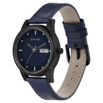 Blue Dial Leather Strap Watch | Sonata - 87031PL03W - Bharat Time Style