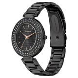 Blush It Up with Black Dial Stainless Steel Watch | Sonata - 87033NM02 - Bharat Time Style