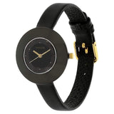 Sonata Analog Round Black Dial Black Leather Strap Watch For Women-NM8959NL01 - Bharat Time Style