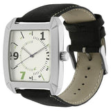 Fastrack Silver Rectangle Dial Leather Strap Analog Watches For Guys NJ9336SL02AC - Bharat Time Style