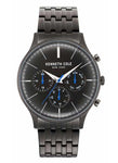 Kenneth Cole Round Chorngraph Black Dial Mens Watch Item No: KC50586002MN - Bharat Time Style