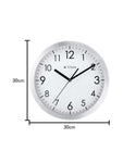 Titan Analog 30 cm X 30 cm Wall Clock - W0006MA01A (Silver, With Glass) - Bharat Time Style