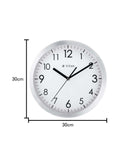 Titan Analog 30 cm X 30 cm Wall Clock - W0006MA01A (Silver, With Glass) - Bharat Time Style