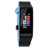 REFLEX 3.0 DUAL TONED SMART BAND IN MIDNIGHT BLACK & BLUE ACCENT - SWD90067PP01A - Bharat Time Style