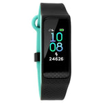 REFLEX 3.0 DUAL TONED SMART BAND IN MIDNIGHT BLACK & TURQUOISE ACCENT - SWD90067PP02A - Bharat Time Style