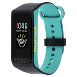 REFLEX 3.0 DUAL TONED SMART BAND IN MIDNIGHT BLACK & TURQUOISE ACCENT - SWD90067PP02A - Bharat Time Style