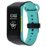 REFLEX 3.0 DUAL TONED SMART BAND IN MIDNIGHT BLACK & TURQUOISE ACCENT - SWD90067PP02A - Bharat Time Style