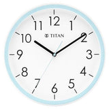 Titan Contemporary White Dial Blue Color Silent Sweep Technology - 32.5 cm x 32.5 cm (W0055PA02) - Bharat Time Style