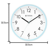 Titan Contemporary White Dial Blue Color Silent Sweep Technology - 32.5 cm x 32.5 cm (W0055PA02) - Bharat Time Style