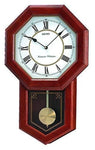 Seiko Pendulum Clock (53.8 cm x 32.6 cm x 9.8 cm, Brown, QXH110BN) - Bharat Time Style