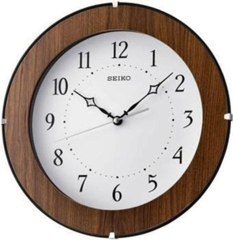 Seiko Analog 18 cm X 30 cm Wall Clock - QXA738ZN (Brown, With Glass) - Bharat Time Style