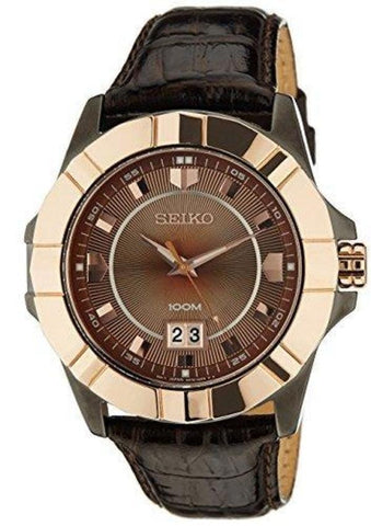 Seiko Lord Analog Brown Dial Men's Watch - SUR138P1 - Bharat Time Style