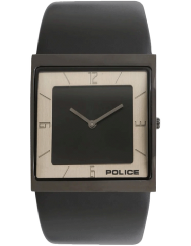 Police Black Dial Black Leather Strap Watch PL15395MSB02 - Bharat Time Style