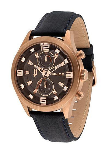 Police Chivalry Round Analog Brown Dial Men's Watch Item No: PL14207JSR02J - Bharat Time Style