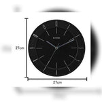 Titan Analog 27 cm X 27 cm Wall Clock - W0010PA01/NAW0010PA01 (Black, With Glass) - Bharat Time Style