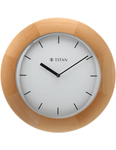 Titan Analog 32 cm X 32 cm Wall Clock - W0035WA01 (Brown, With Glass) - Bharat Time Style