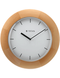 Titan Analog 32 cm X 32 cm Wall Clock - W0035WA01 (Brown, With Glass) - Bharat Time Style