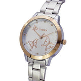 Timex TW000T634 Steel Watch with Rose Gold Ring - Bharat Time Style