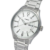 Timex All stainless steel bold day date watch Watch - TWEG19803 - Bharat Time Style