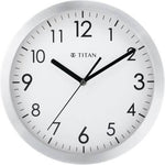 Titan Analog 30 cm X 30 cm Wall Clock - W0006MA01A (Silver, With Glass) - Bharat Time Style