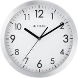 Titan Analog 30 cm X 30 cm Wall Clock - W0006MA01A (Silver, With Glass) - Bharat Time Style