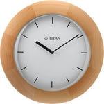 Titan Analog 32 cm X 32 cm Wall Clock - W0035WA01 (Brown, With Glass) - Bharat Time Style